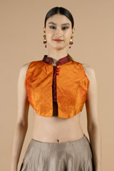 Orange Sleeveless BlouseDSC08601 copy